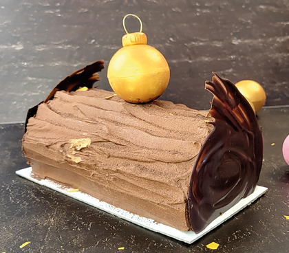 Шоколадово  пънче с малини